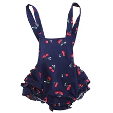 Милый детский летний комбинезон без рукавов, Детский Повседневный Модный комбинезон