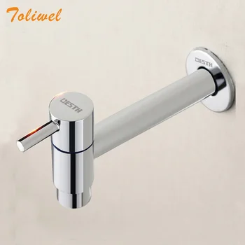 

Bathroom Contemporary Leading Single Mop Pool Polished Chrome Faucet Lengthen Brass Mounting Washing Machine Tap Extra Long taps