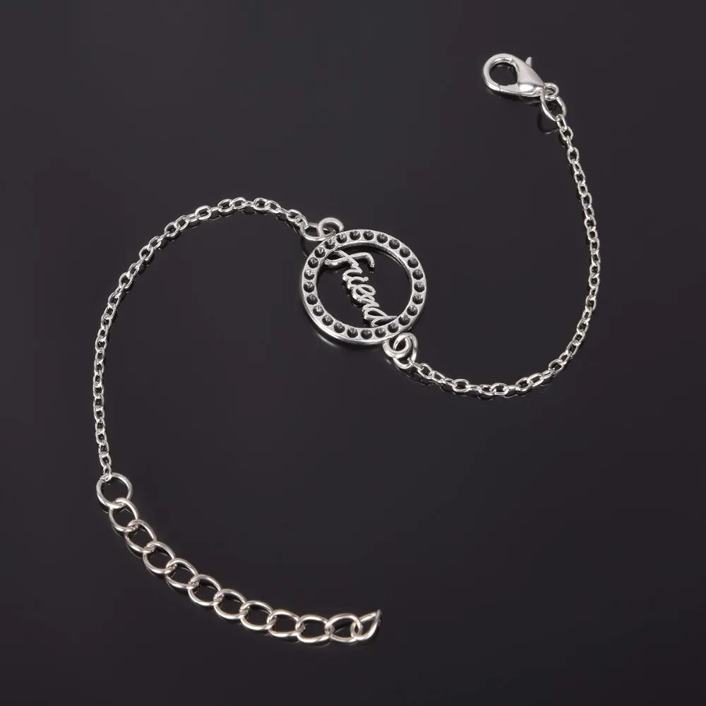 Simple Style Silver Plated Charm Bracelet Jewelry Gift Wedding Banquet Wholesale Top Quality 1 D2 10
