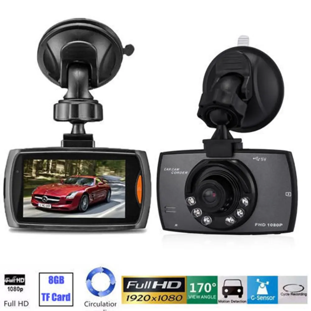 2 4 &quotHD 1080p видеорегистратор ночного видения широкоугольный Автомобильный LCD