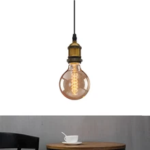 4 упаковки E27 40 Вт G95 Винтаж Эдисон Винт для лампочки Мега Глобус прозрачный спираль накаливания затемнения Ретро лампа дома кафе клуб Декор