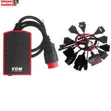 100% Original Wireless WIFI UCANDAS VDM Auto Diagnosis System Online Update+OBD2 OBDII Adapter Converter Cable Diagnostic Cables