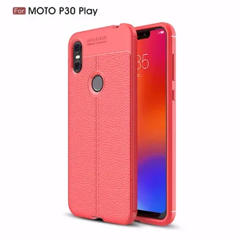 

50pcs/lot Litchi Striae TPU hot sale case cover for Motorola Moto One/P30 play Power/P30 Note P40 soft case cover