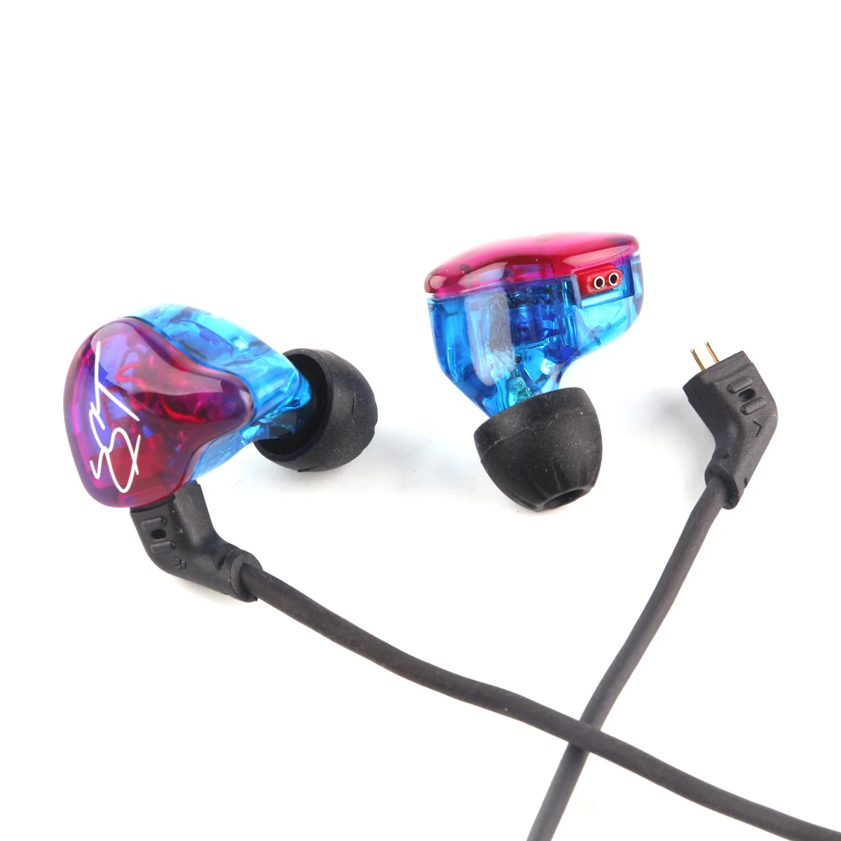 

KZ ZST Pro Wired earphone Dual drive noise canceling earphone Control volume with microphone Stereo sports earphone