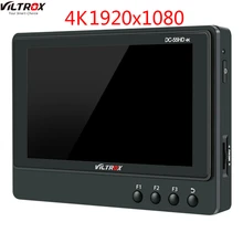 Viltrox DC-55HD 5,5 ''4 K 1920x1080 ips HD ЖК-камера видеомонитор Дисплей HDMI AV для Canon Nikon SONY DSLRI 4 k поле монитора