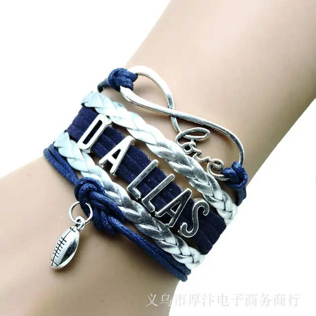 Sports Layered Bracelet Dallas Mavs Basketball Rugby Baseball Sports Layered Bracelet Dallas Mavs Basketball Rugby Baseball Fans Nov 11