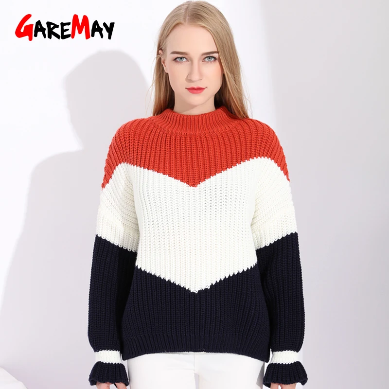 

Oversized Sweater Women Sweaters And Pullovers Fashion Knitting Thick Sweaters For Women Coarse Knitted Sweater Women Outwear