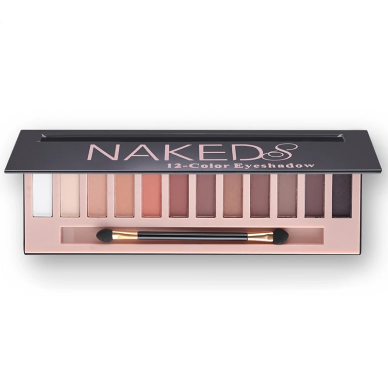 Women 12 Colors Shimmer Or Matte Eyeshadow Makeup Palette Long Lasting Eye Shadow Natural Nude Naked Eyes Cosmetics With Brush