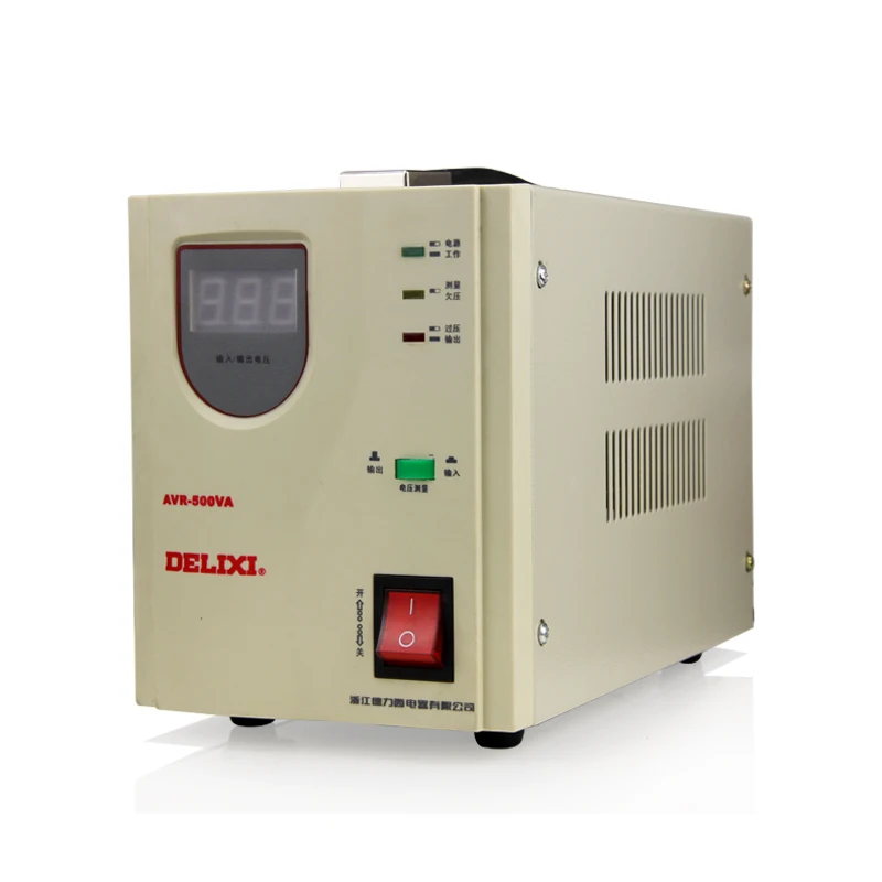 Delixi стабилизатор напряжения AVR-500W 0.5квт автоматические бытовые регуляторы переменного тока/ТВ ПК регулятор напряжения холодильника