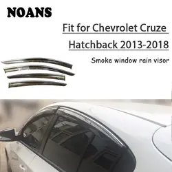 NOANS 4 шт. наклейки для Chevrolet Cruze хэтчбек 2018-2013 Автомобиль Аксессуары Укладка ABS Windows Солнце Дождь козырек двери щит отделкой