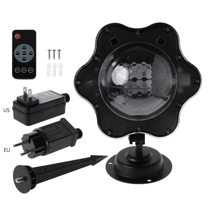 

Waterproof LED Stage Light Romantic Snowfall White Laser Projection Lamp
