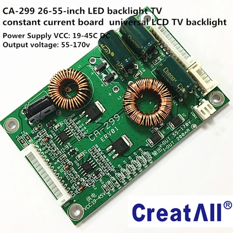 10 шт./лот CA-299 26 ''-55" дюймов светодиодный ЖК-дисплей подсветка ТВ постоянный ток инвертор монтажная плата ПКБА светодиодный Универсальный