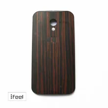 Original Bamboo Walnut Ebony Teak Finish Rear Wood Back Battery Door Cover For Moto X 1st 1nd xt1058 xt1056 xt1060 xt1052 Black