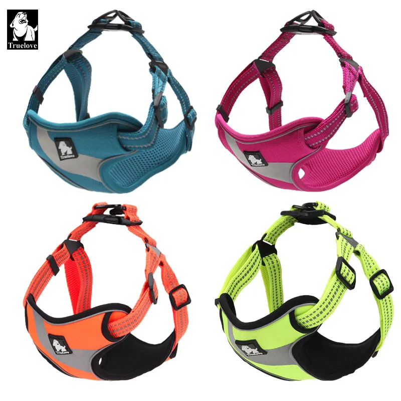Online Truelove ajustable fácil perro arnés del animal doméstico de aventura al aire libre perro Halter de Nylon protector perro chaleco arnés
