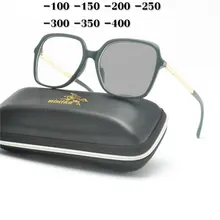 Негабаритные близорукость фотохромные солнцезащитные очки готовые женские оправа для очков от близорукости с цветными линзами солнцезащитные очки близорукость очки NX