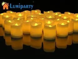 Lumiparty 24 шт. светодиодные свечи мерцание обету Стиль Беспламенного Свечи церкви и дома и decoartion Освещение