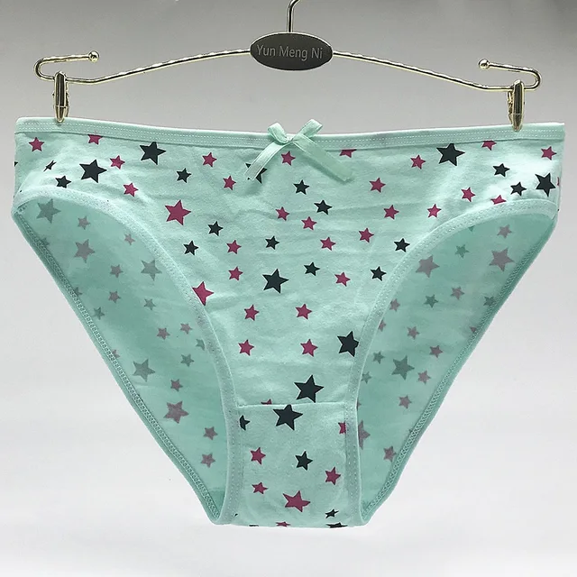 New Cotton Girls Panties Underwear Cute Stars Print Girl G String Teen  Panties For Girls Briefs Cueca Infantil Child Thongs