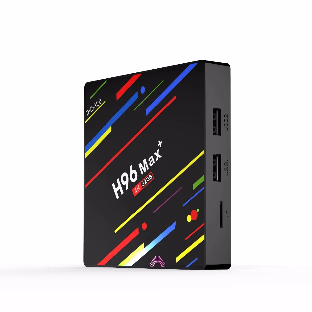 H96 Max plus + Android 8.1 TV Box RK3328 4GB 32GB 1080P H.265 4K 3D WiFi HDR10 Google voice control youtube Smart Android TV BOX