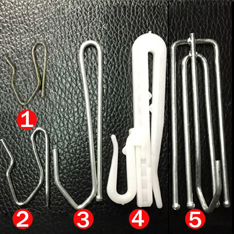 45PCS Curtain Pencil Pleat Hooks for Curtains Glider Shape Window Curtain  Hanging Accessories Curtains Plastic Hooks CP056-40