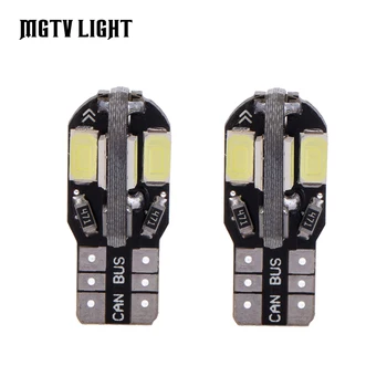 

MGTV LIGHT Car Interior Bulb With Decoding T10 8 LED Universal 12V Car License Plate Light Ultra Bright 5630 Lamp Beads