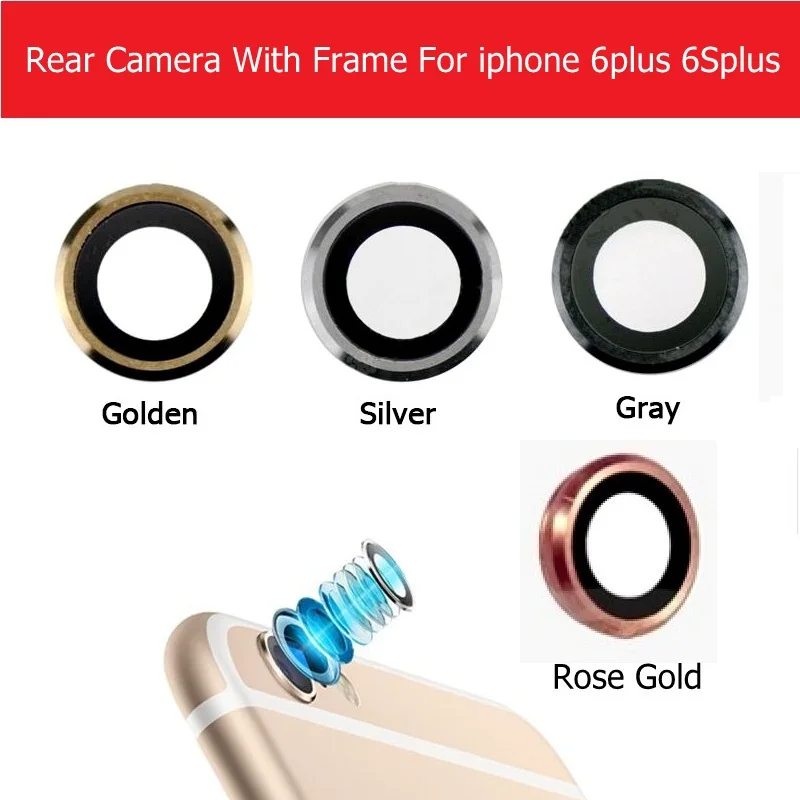 2pcs/lot Rear Camera glass Lens for iphone 6 plus 6s plus 5.5" back