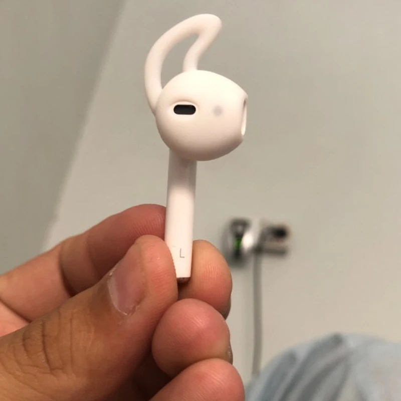 Новинка для Apple AirPods, сменные Мягкие силиконовые противоскользящие накладки для ушей, крючки для наушников, наконечники для наушников, чехол для гарнитуры, защита для наушников