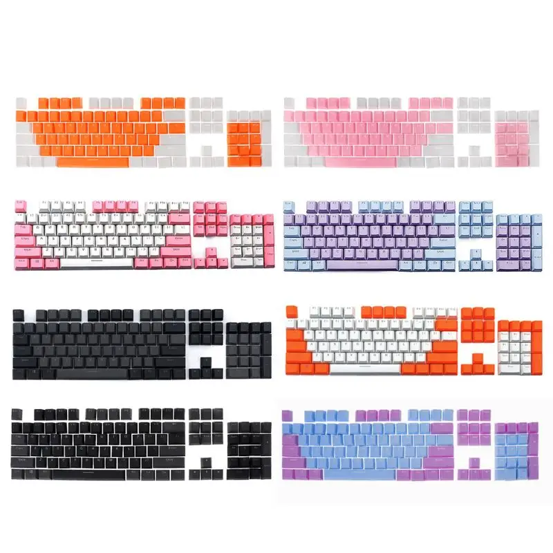 

Translucent Double Shot PBT 104 KeyCaps Backlit For Cherry MX Keyboard Switch