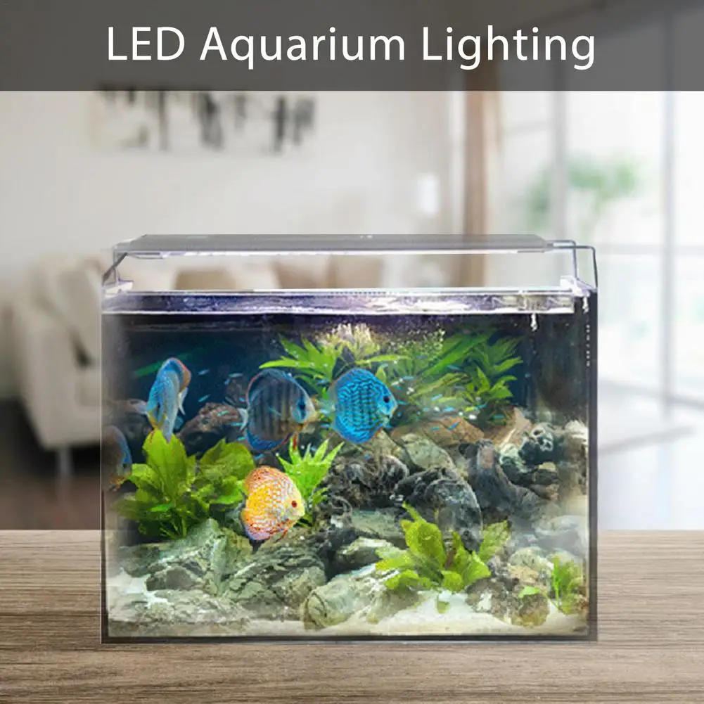 110-240V Aquarium LED Lighting 7.5W LED Overhead Fish Tank Aquatic Plant Slim LEDs Waterproof Clip Lamp For Fish Tank