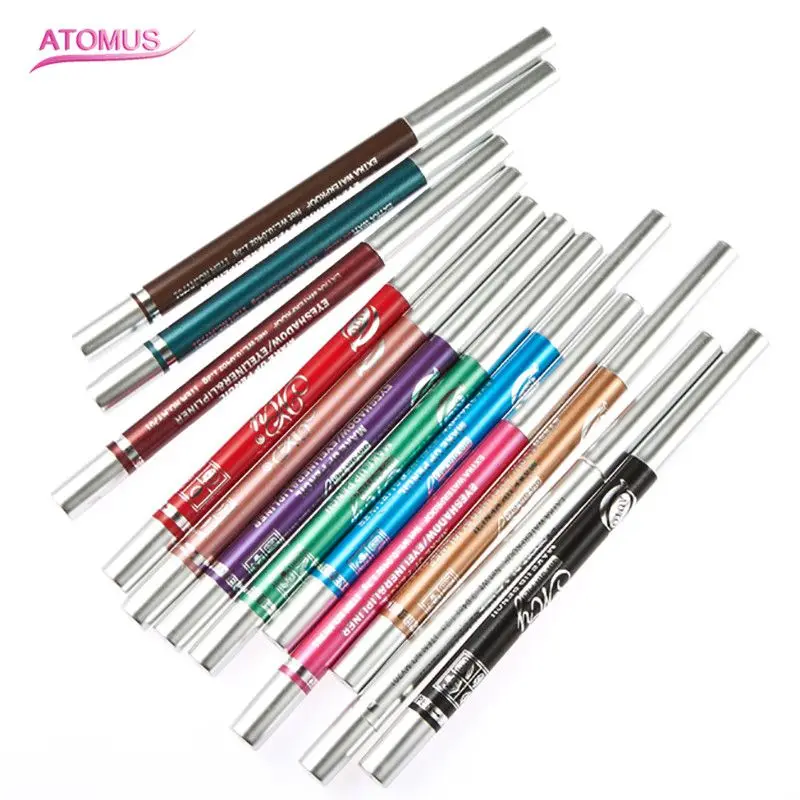 12 Color Eyeliner Pencil Eye Shadow Pen Eye Liner Sticks Eyebrow Pencil