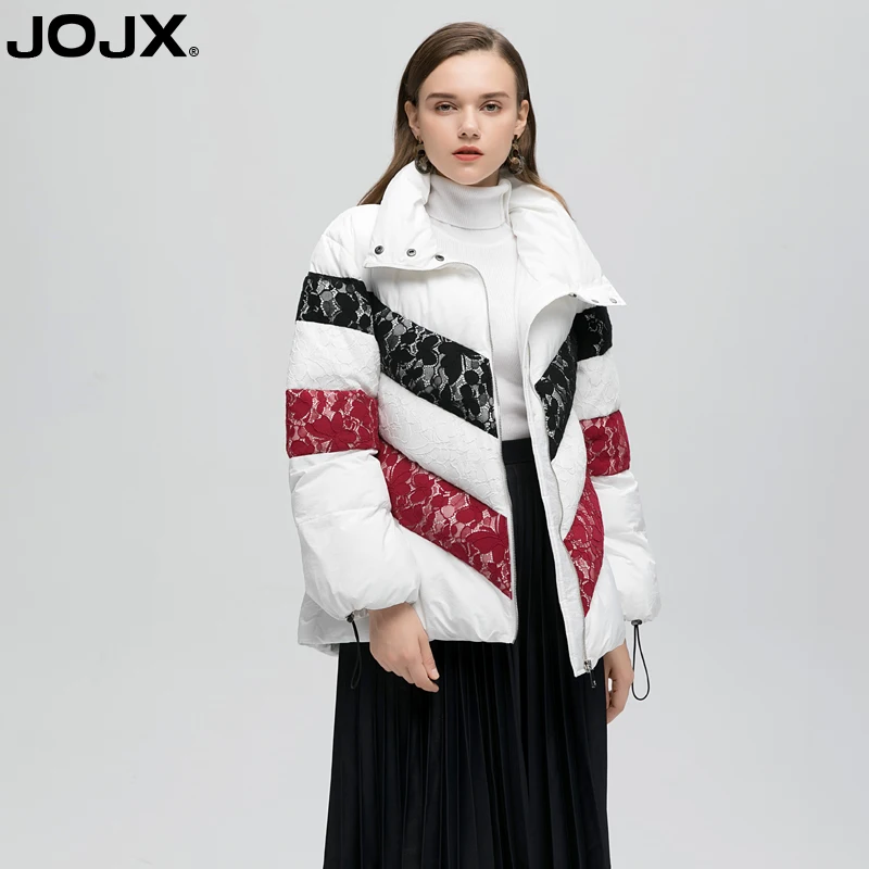 

JOJX Lace Stitching women parka 2018 New winter jacket women Thick Loose Winter Coat Women Fashion Female Warm Jacket Coats