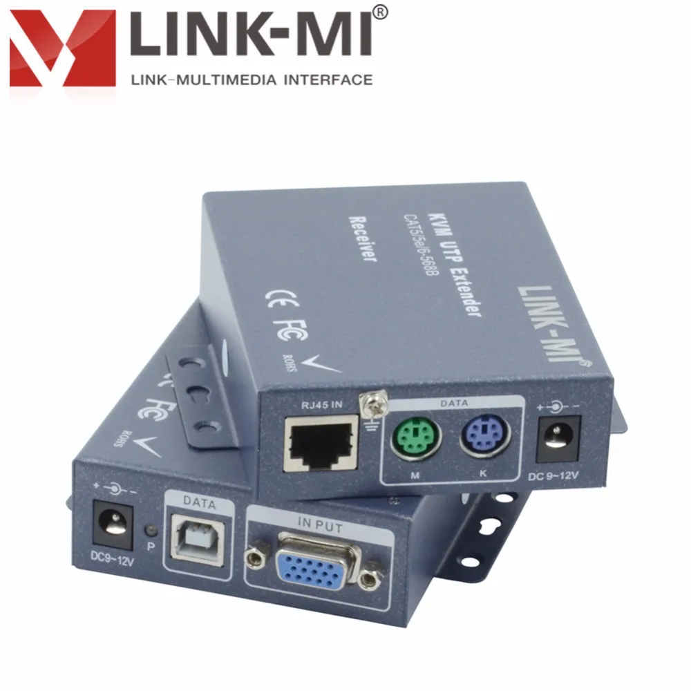 LINK MI KVM расширитель по UTP RJ45 CAT5 CAT5E CAT6 кабелю USB вход и видеопорты на компьютере до 300