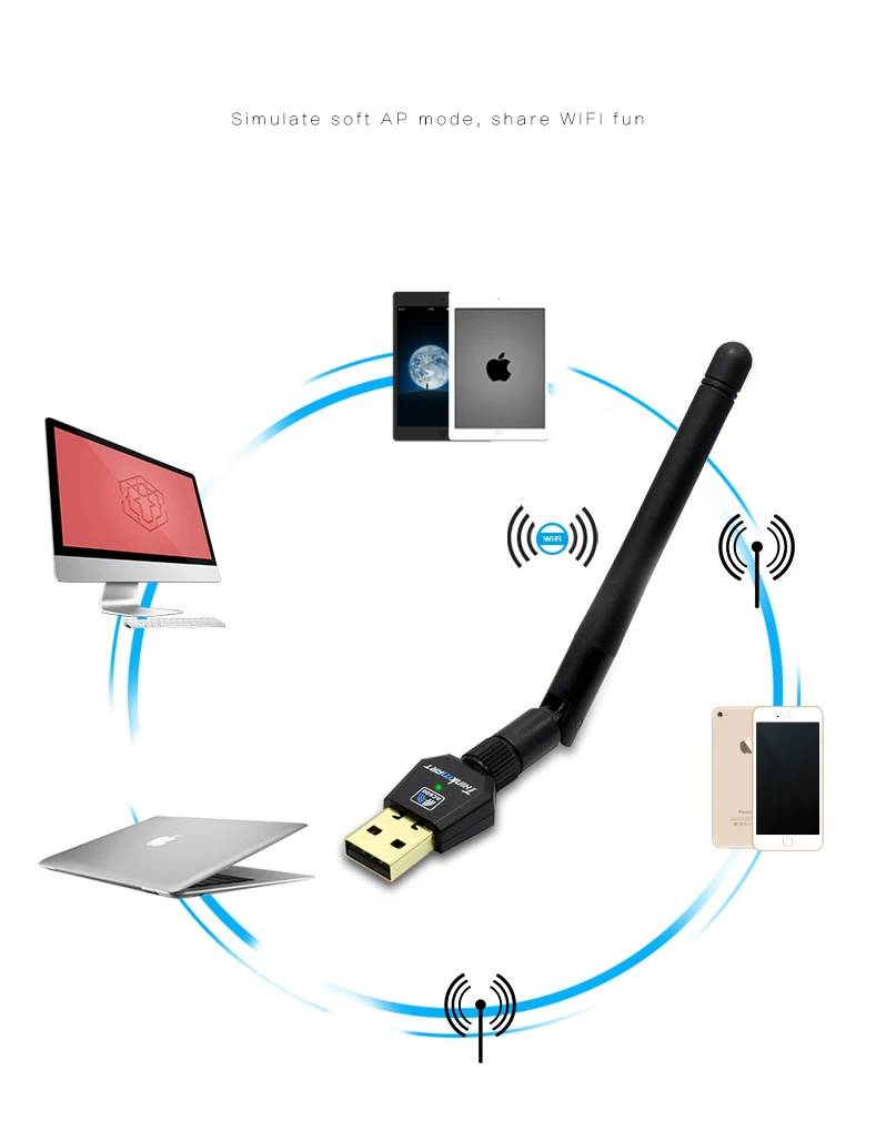 USB Wifi антенный адаптер беспроводной 600M WiFi сетевая карта 2,4G 5,8 GHz двухдиапазонный AC Wifi антенный адаптер 802.11a/b/g/n