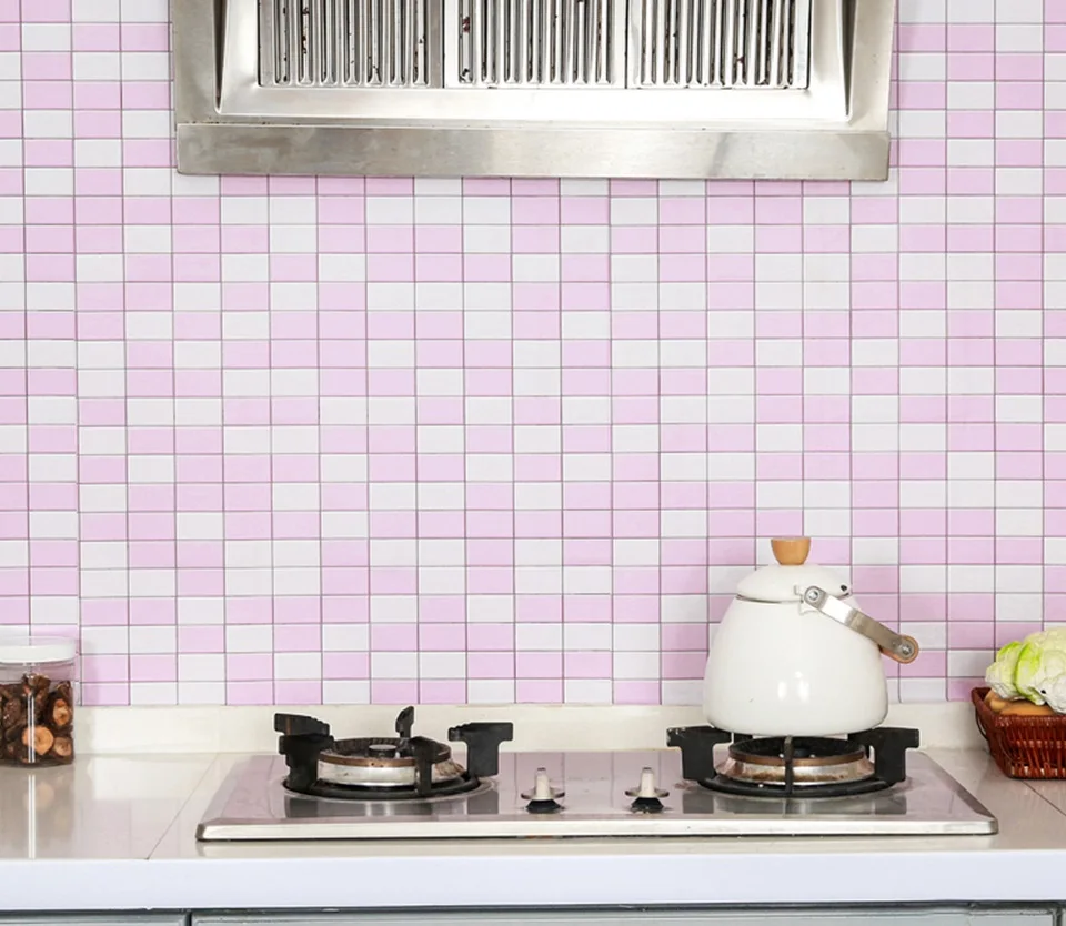 Современная ПВХ Виниловая Водонепроницаемая плитка для ванной, кухни, настенная бумага, самоклеющиеся домашний декор, настенные наклейки, мозаика, стильная контактная бумага