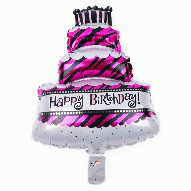 XXPWJ Труба Три Торт ко дню рождения алюминиевый шар, для дня рождения вечерние макеты декоративные шары B-062