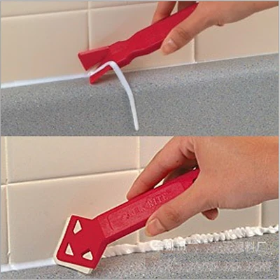 

Plastic Professional Caulk Away Remover Finisher Caulk Cleaner Knife Glue Scraper Smoother Builders Choice Tools set
