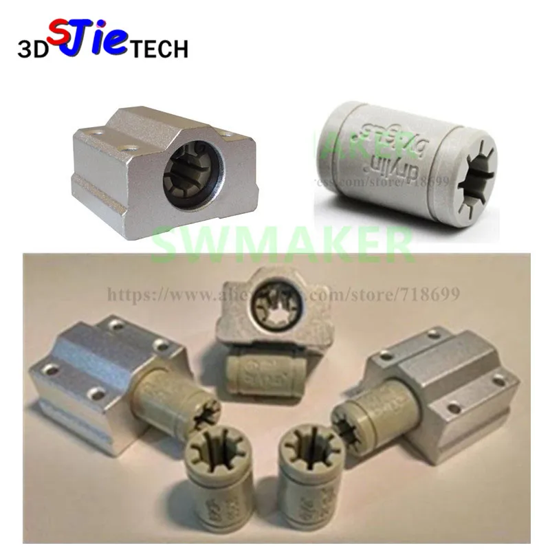 7 шт. полимерный SC8UU и кронштейн 8 мм линейный рельс двойной Igus Drylin RJ4JP 01 08 для