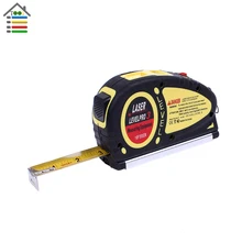 New Laser Level Ruler Horizontal Vertical Line Tape Aligner 18 FT/5.5m Measure Tape Measuring Tools
