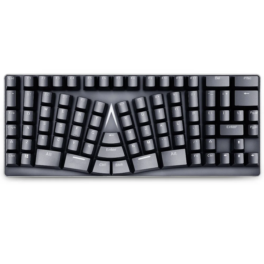 X-BOWS X BOWS ERGONOMIC MECHANICAL KEYBOARD with Gateron switch software for programming type C USB