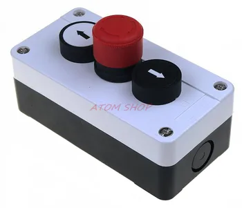 

22mm emergency stop button switch waterproof box start button switch arrow and start industrial startup control box 135*68mm