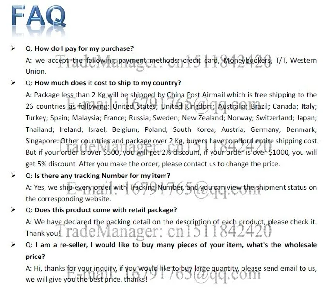 4 FAQ