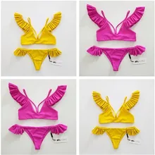 Сексуальный бикини, Женский бразильский комплект с бюстгальтером, купальный костюм с пуш-ап, танкини, бикини, купальник для женщин, женский купальник, бикини А4 10153