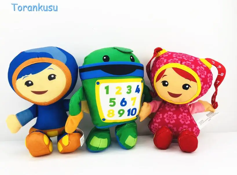 Команда Umizoomi Счетный город маленький брат и сестра бот Милли Гео плюшевые куклы игрушки для детей Рождественский подарок 20 см - Цвет: 3pcs