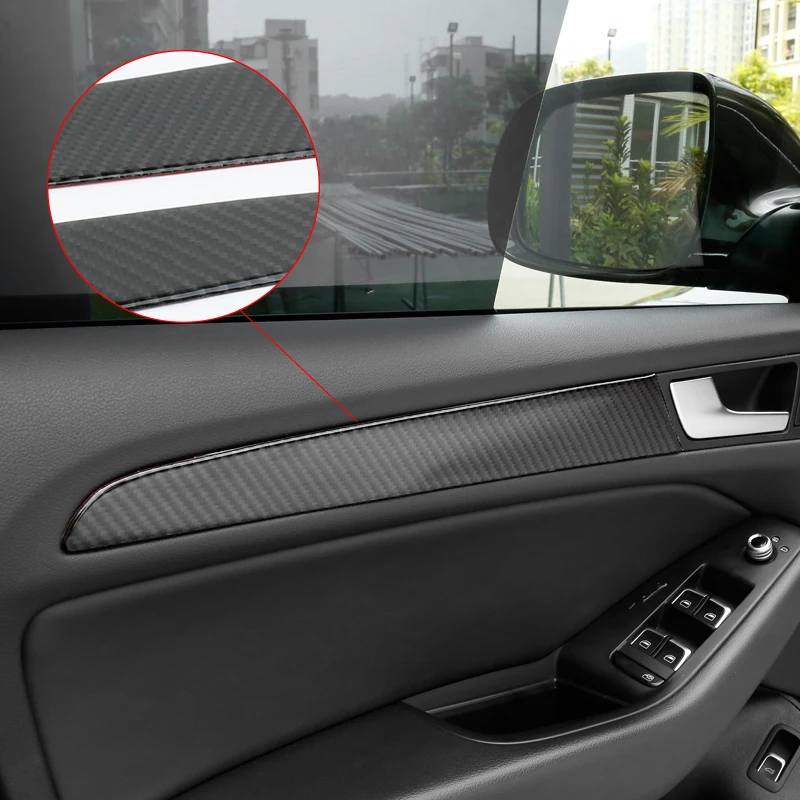 

Carbon Fiber Car Styling Copilot Dashboard Trim Strip For Audi Q5 2010-2016 Auto Interior Door Decoration Decals