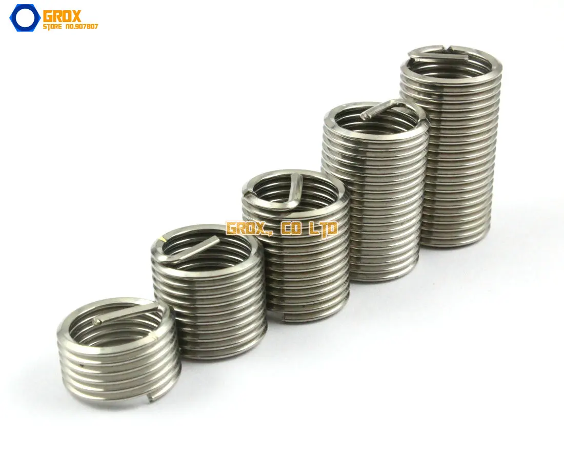 10 Pieces M16*2.0*2.5D 304 Stainless Steel Thread Insert Repair Insert