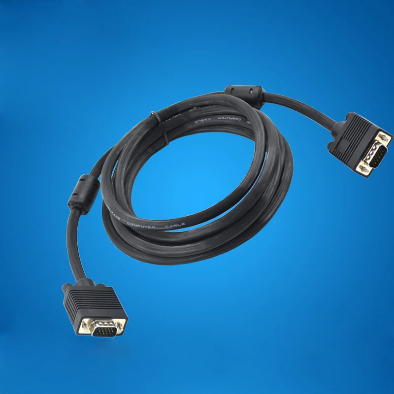 

4pcs Surveillance Camera Cable Connector Monitoring Monitor VGA HD Adapter 5M Video Cable Connector 15Pin