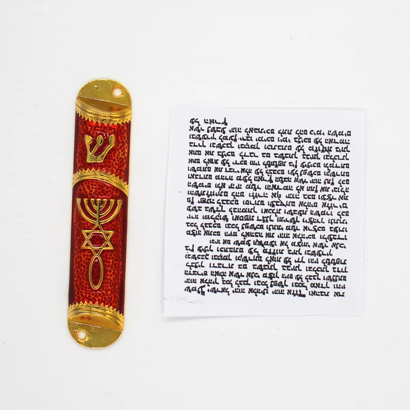 Mezuzah чехол Mezuza Parchment Scaroll на дверных постах еврейских домов и комнат