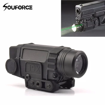 

Tactical Green Laser Sight with LED Flashlight Combo with 20mm Universal Mount for Airsoft Pistol Handgun