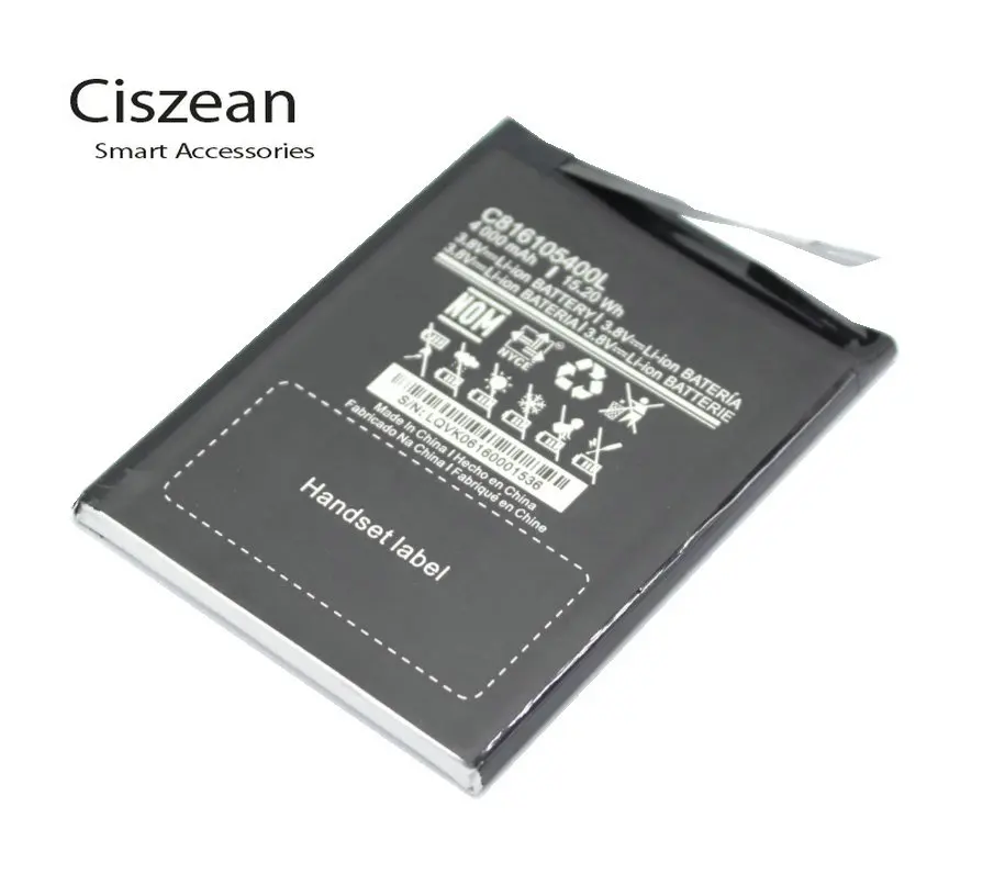 Ciszean 5x3,8 V 4000 mAh Замена C816105400L батарея для BLU Energy X E010Q батареи для телефона батареи для сотового телефона