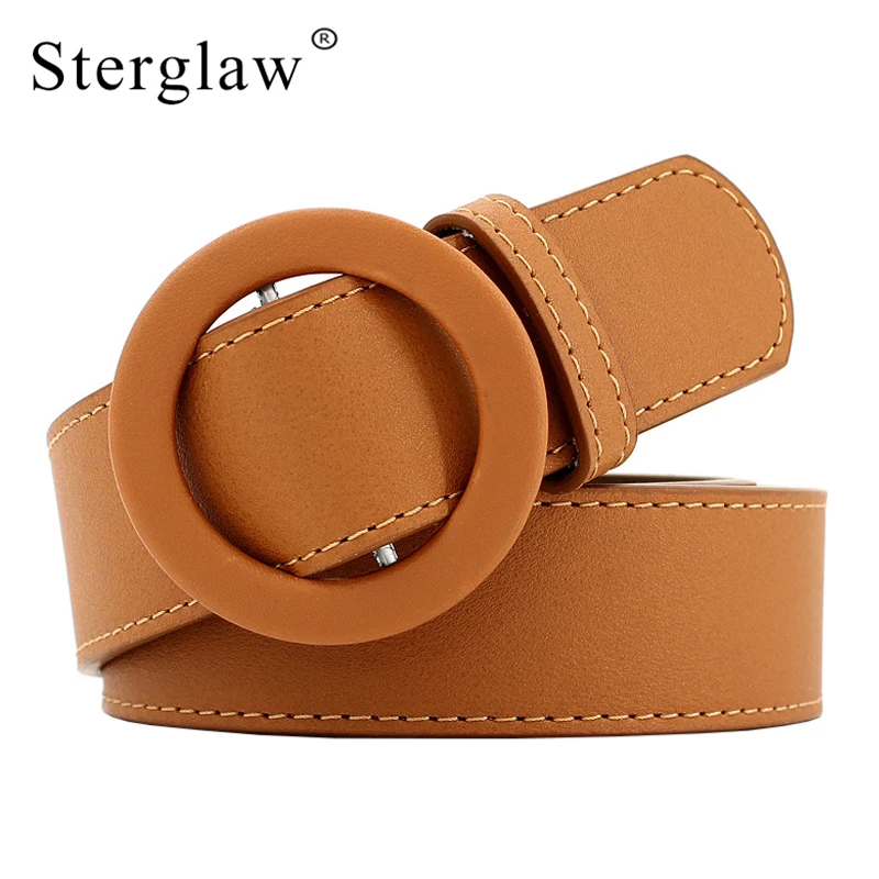 Wide tan ladies belt Clearance
