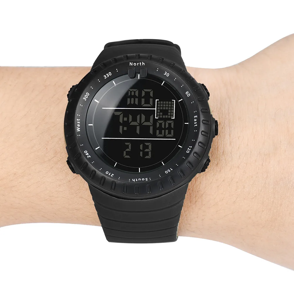 Брендовые спортивные часы мужские цифровые водонепроницаемые часы Будильник светодиодные часы высокое количество наручные часы с большим циферблатом часы мужские